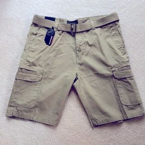 Tan Cargo Shorts - Size 36 - New